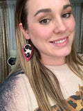 Genuine Leather Hair-On-Hide Stacked Earrings