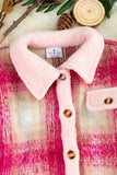 Kids Pink Plaid Luxe Shacket