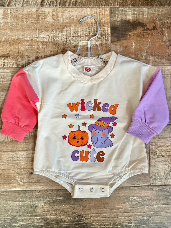 Kids Wicked Cute ColorBlock Onesie