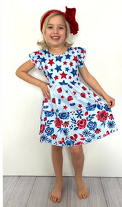 Kids Patriotic Blooms Dress