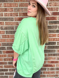 Lime Cheers Sequin Pullover Shirt