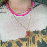 Pink Candy Layered Necklace