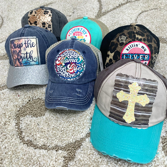 Ladies Patched Hats