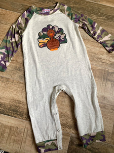 Kids Camo Turkey Romper