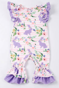 Kids Violet Rabbit Romper