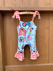 Kids Farm Animal Jumpsuit