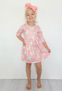 Kids Glitzy Pumpkin Dress