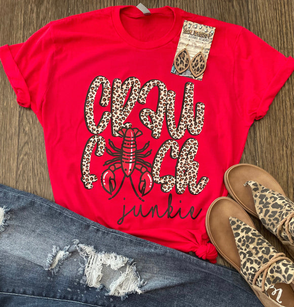 Preorder - Red Crawfish Junkie Tee