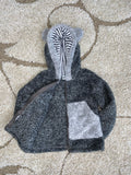 Kids Gray Teddy Bear Sherpa Jacket