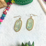Incredibly Iridescent Mini Oval Earrings