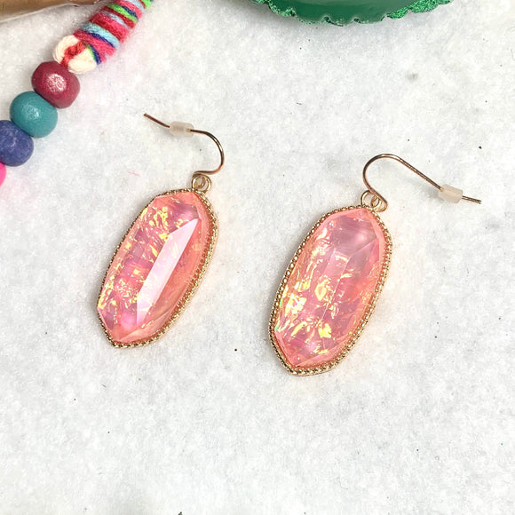 Incredibly Iridescent Mini Oval Earrings