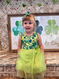 Kids Sweet Clover Tulle Dress