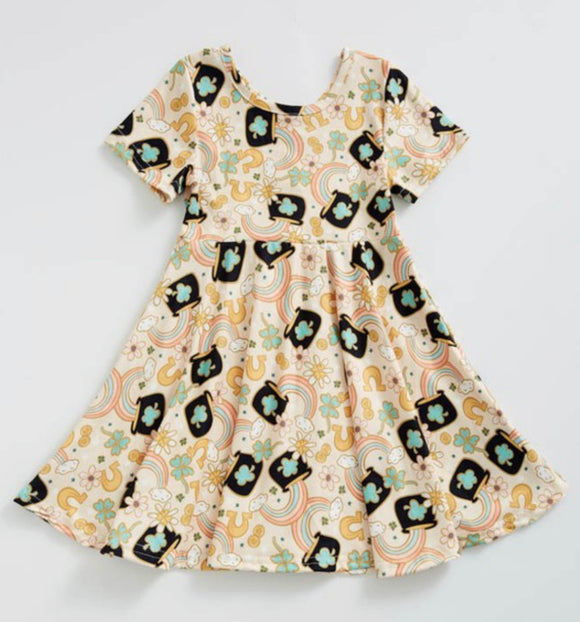 Kids Pot O Gold Dress - Size 7/8